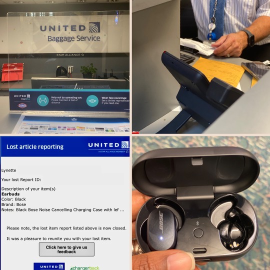 lntannis's tweet photo. Thank you God!  Thank you @united for locating and returning my earbuds! How awesome it is to experience such great care!!! https://t.co/QjbybJx8AK