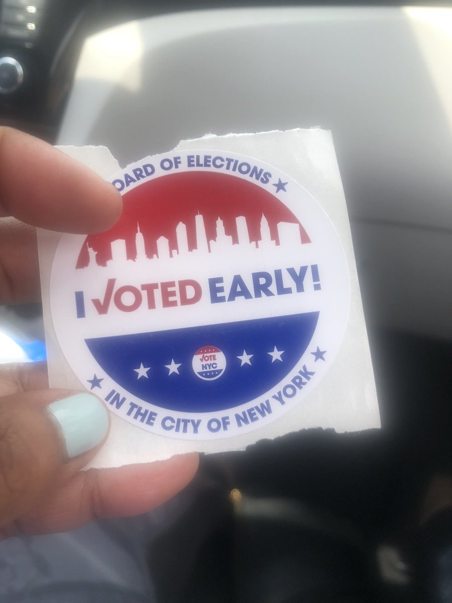 Exercised my right!  #getoutandvote #earlyvoting #rankedchoices #NYC