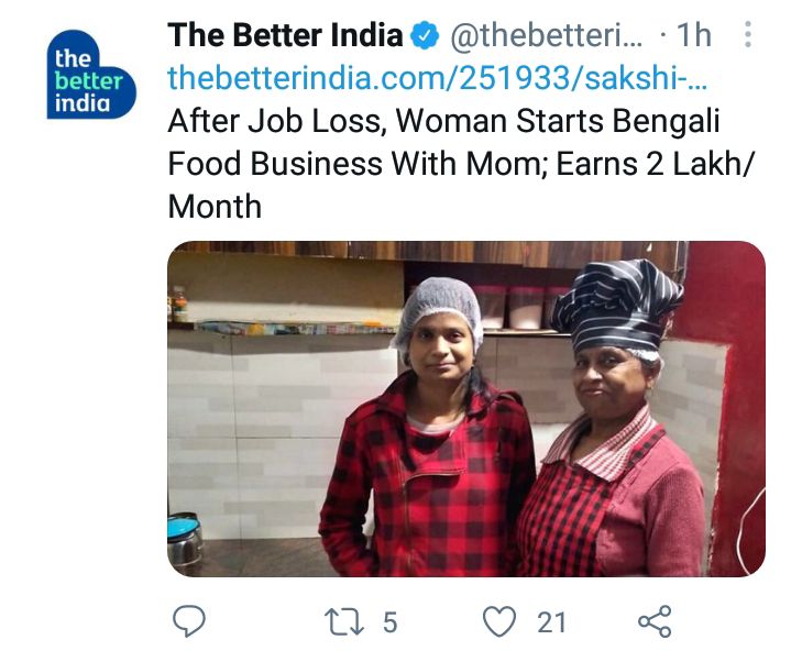 bengalilovecafe's tweet photo. Ur small initiative can change the life of others support #womenempowerment &amp; @bengalilovecafe head chef is 67+ age now a Social Icon.
https://t.co/7h935kbHDE
#bengali @VasundharaTankh
#vocalforlocal #SupportLocal #SupportSmallBusinesses #powerofsocialmedia #fleetblue #Viral https://t.co/tAOXv0Wka3