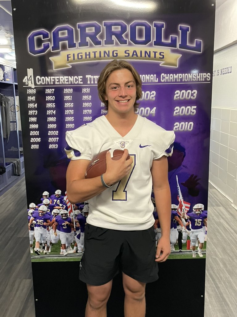 jacob_7sullivan's tweet photo. Thank you @FootballCarroll for the great camp and campus tour!
@CoachTPurcell 
@RandyBandelow 
@CoachWesNurse https://t.co/IWQVUETwqc