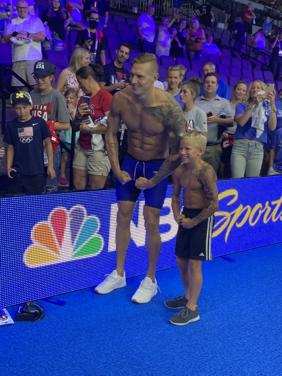 Tokyoolympics On Twitter Caeleb Dressel Met His Mini Me