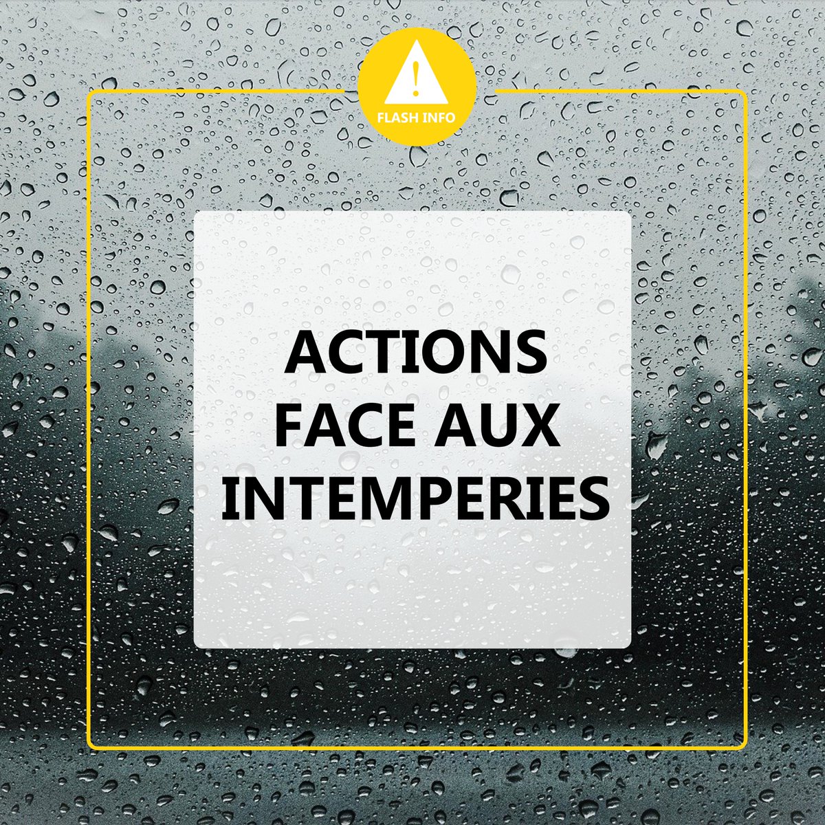 ⚠ La Ville et la Communauté Paris-Saclay sont en action pour nettoyer les axes encore impactés par les intempéries exceptionnelles qui ont débuté hier et pour inspecter les avaloirs des rues les plus à risque. En cas d'urgences contactez le 18.