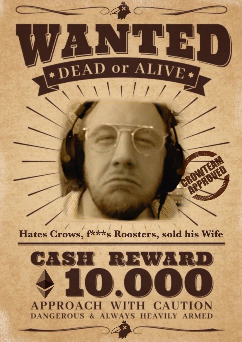 Ducks_and_Leeks's tweet photo. @orphan_crypto #crowteam wanna let you know this is a warning before it goes viral! You have the chance to be a real #crowbro and put that gun away next time! A #crowapology would be nice too!๐ค #croweffortfororphan
@git1131 @Huaso_Tech @ppalma_design @bailey_tattoo https://t.co/fOovWpAba3