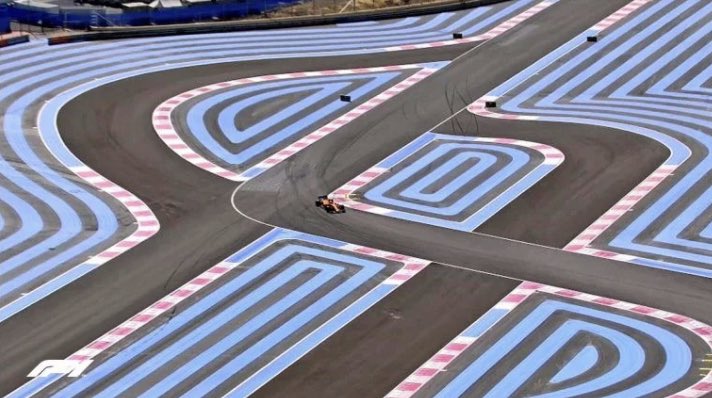 F1RacingPR's tweet photo. Paul Ricard looks like the stands you put a coin in and watched it spiral #F1 https://t.co/gdH1ezp9dN