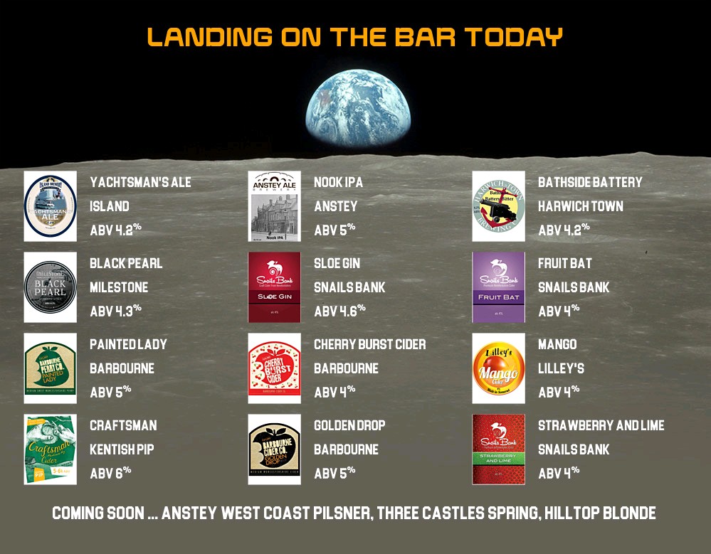 BreweryMoonface's tweet image. On the bar today!
Beer Board: bit.ly/2YuNH0O

@Islandbrewery @AnsteyAle @HarwichTownBrew @MilestoneBrewi1 @Snailsbankcider #BarbourneCider @lilleyscider #LoughboroughCAMRA
#RealAleFinder
