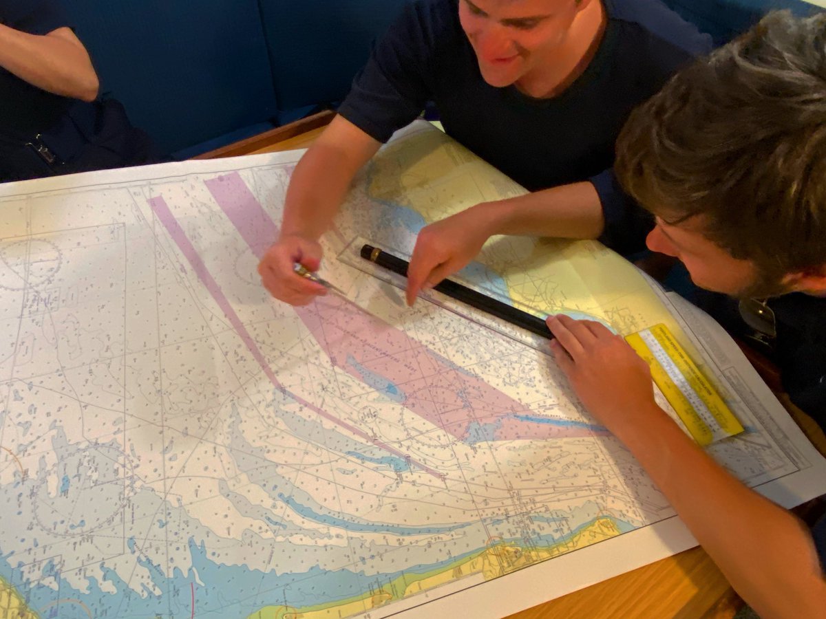 HMSExplorer's tweet photo. Well done to @WalesURNU, our first URNU student cadre of the summer. Here they put the paper chart theory into practice whilst navigating around the mighty @HMSPWLS
@CdrJamieWells @HMSExample #Navigation #CONAV #coastalforcessquadron https://t.co/iuzXHlyXUc
