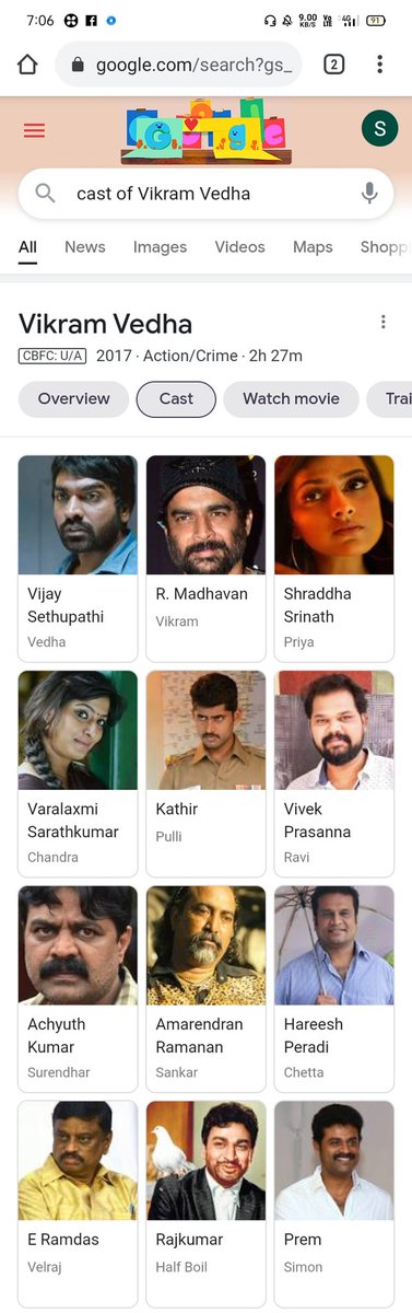 Rakesh13074371's tweet photo. @GoogleIndia @sundarpichai @googlechrome Look at this.
Kannada legend actor Dr.Rajkumar referred as Half-boil on Vikram Vedh movie cast. Review this
#Kannadafilm #DrRajkumar #Google #Karnataka https://t.co/usXAsFF7P8