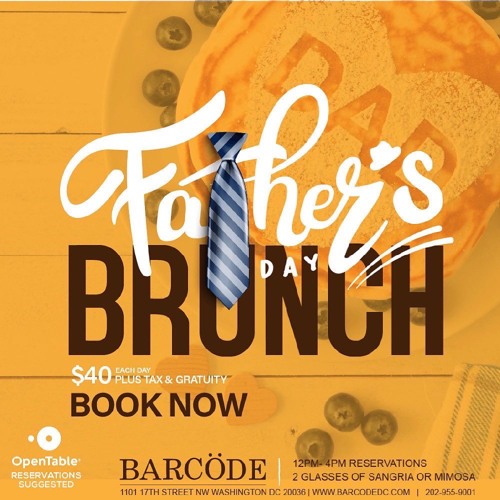 barcodedc's tweet image. This Saturday/Sunday Brunch at Barcode . 12-4p. Reserve your table now via opentable.com/barcode  #brunch #fathersday #fathersdaygifts #wdc #washingtondc #sundaybrunch #sundaybrunchday #dad @TazWube @tazevents @aspilller