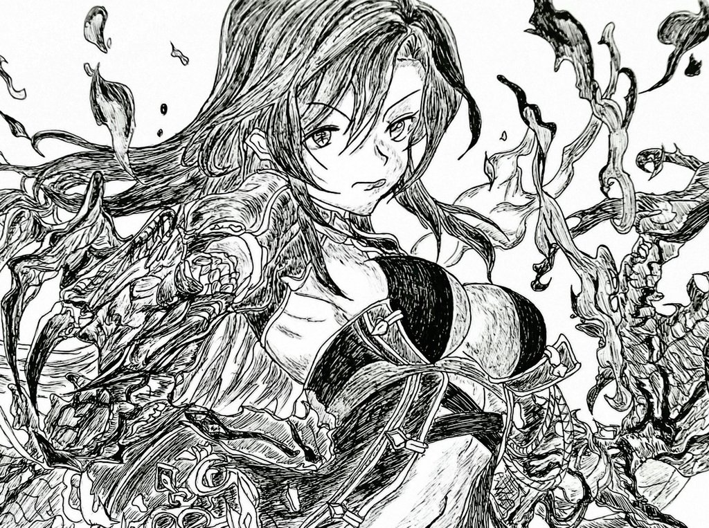 家族に 手を出すなぁぁぁ ボールペン画 模写 クリプトラクト 10円船長の漫画