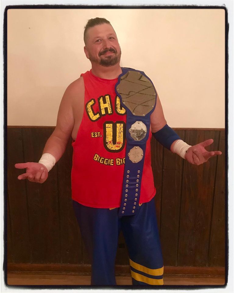 UWCRules's tweet photo. The main event for 7/3/21 has been signed: In light of everything that went down at our last event, @UWCFamily Heavyweight Champion @PhatDaddyB2 will defend his title in a 4-Way Elimination Match: Biggie Biggs vs. Kyle Payne vs. @AceHitmanJones vs. @THT_adonis69 w/Craig Z-List! https://t.co/UxdHKfZoyx