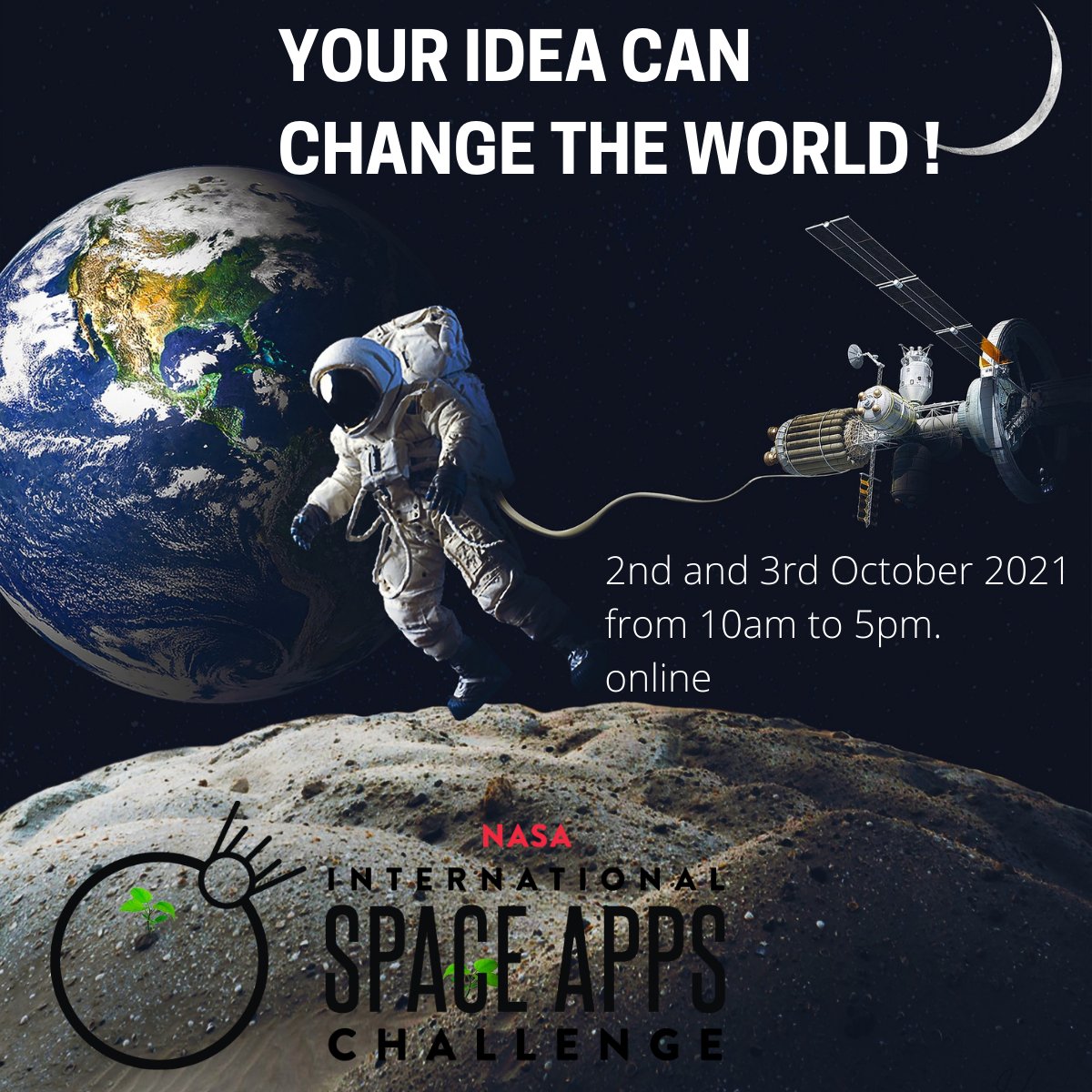SpaceAppsKtown's tweet photo. The #Nasa #Space #Apps #Challenge gives you the opportunity to challenge other space enthusiasts like your from all over the world on problems, that we encounter on our planet #Earth and in space. 

#innovation #hackathon https://t.co/YgDdFD48Ak