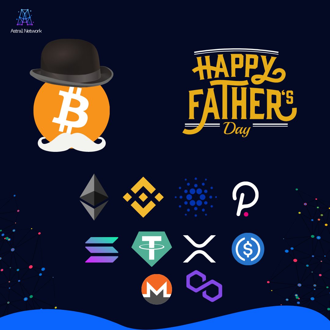 Happy Fathers day to all present and future fathers out there. #btc #eth #bnb #ada #dot #xrp #usdt #matic #usd #crypto #cryptocurrency #blockchain