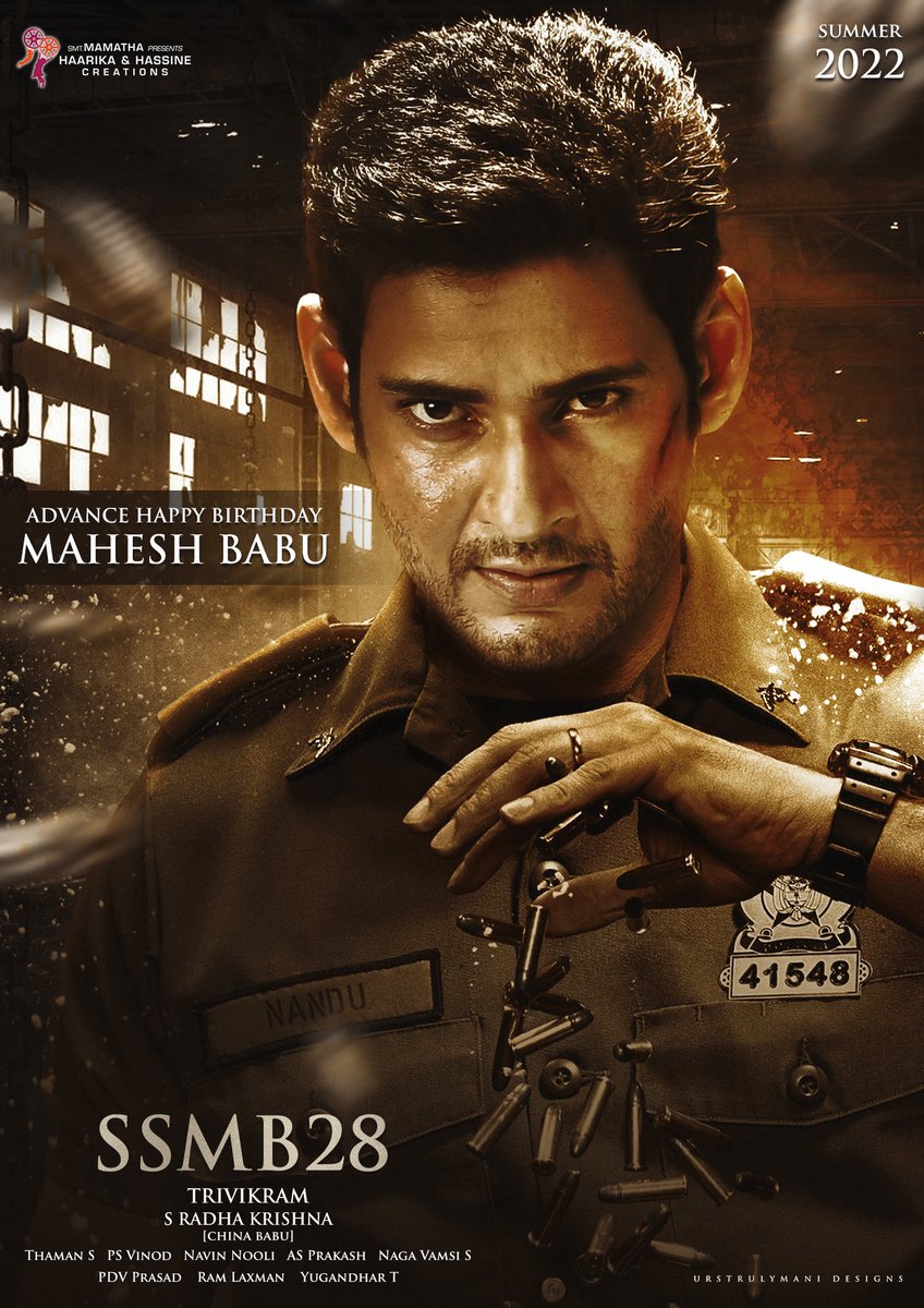 urstrulyManiii's tweet photo. Presenting you the Reigning Superstar MAHESH BABU as Nandu from the upcoming Film #SSMB28

#ReigningSSMBBdayIn50Days
#SarkaruVaariPaata @urstrulyMahesh https://t.co/6iqqzo79qH