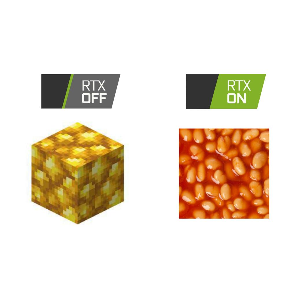 Raw gold block looks like baked beans do you agree