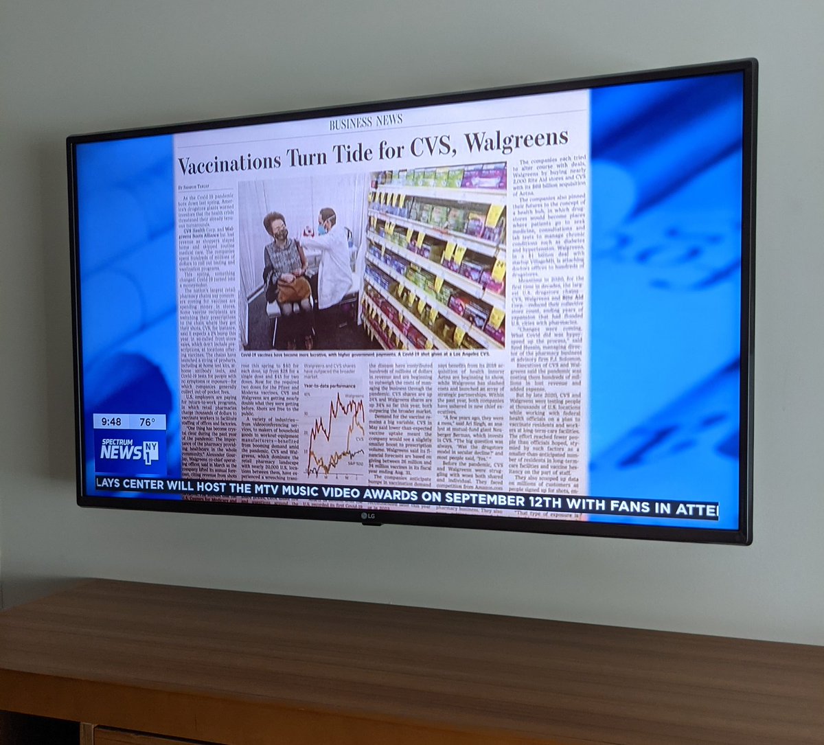 NY1 has a segment called "In the Papers" where they literally go through the paper like this. 5+ mins. Reeealllly using the visual medium here to it's fullest potential. Is this just to fill time when something falls through? <a href="/Channel_Mike/">Mike Beaudet</a> @ZBenAmotsABC7 thoughts?
