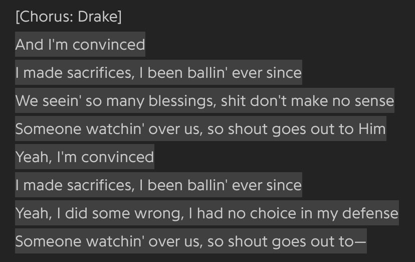 Drake – Sacrifices Lyrics