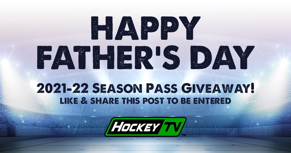 Happy Father's Day!

To celebrate, we are giving away a HockeyTV All-Access Pass for the 2021-22 season!

Like and share this post to be automatically entered into the draw.

A winner will be randomly selected on Wednesday, June 23 2021.

#HappyFathersDay #FathersDay #Giveaway