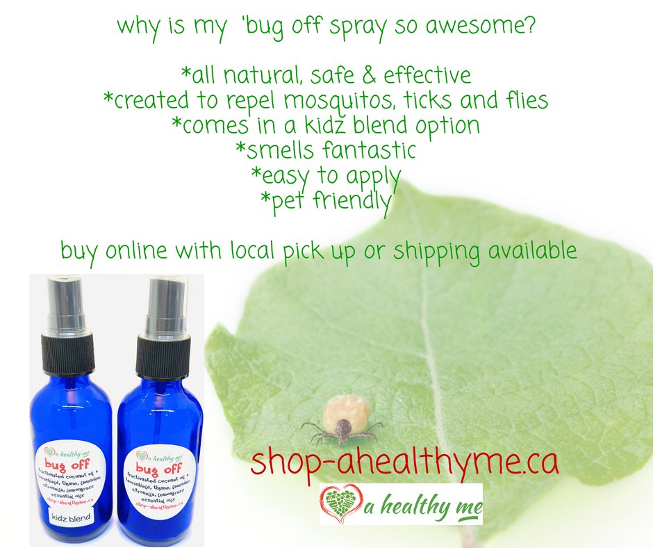 I love the summer. ❤️ But with summer comes bugs. 🦟 With my family in mind I created this awesome bug off spray that truly works! shop-ahealthyme.ca 

#ahealthyme #bugspray #beestrings #bugbites #tick #skinirrations #natural #essentialoils #summeressentials