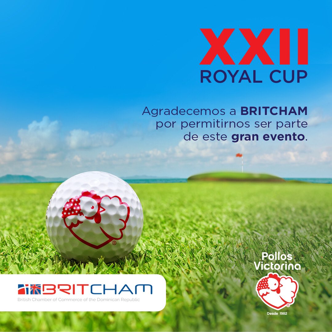 Agradecemos a @britchamdr por permitirnos ser parte de este gran evento.
 
#PollosVictorina #XXIIRoyalCup #BritchamDR #BritchamExperience  #Golf #GolfCup