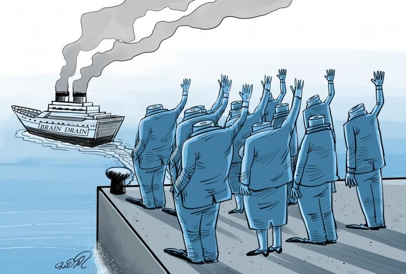 Cartoon Movement в Twitter: „Brain drain. Cartoon by @AbdouDahdouh:  /0kxQ0qc1wv #braindrain #migration #knowledge #loss #goodbye  /yHkbTYzK4f“ / Twitter