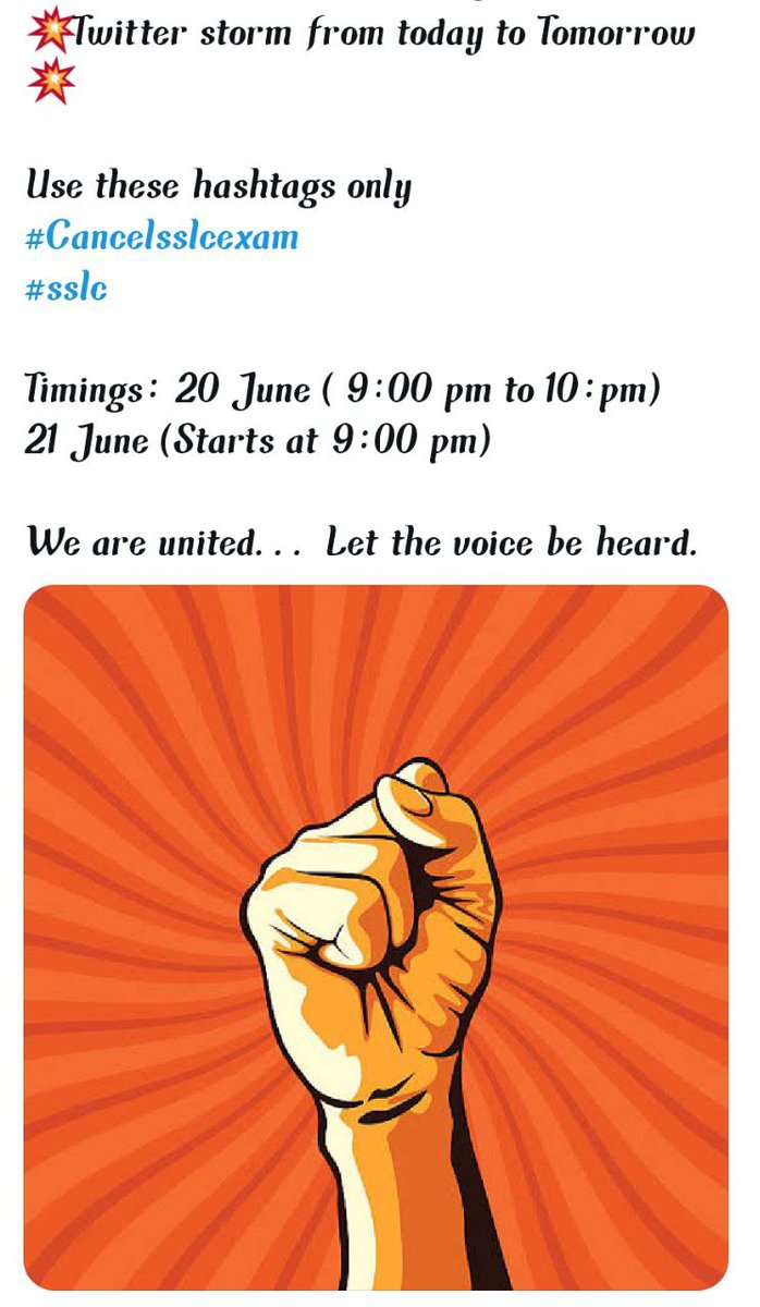 KarnatakaFor's tweet photo. #Cancelsslcexam
#sslc 
We don't know the students
The mad minister and govt asking two to three students 
There are totally 6 lakhs in karnataka.
Plz listen to every students https://t.co/DkAtRs5dri