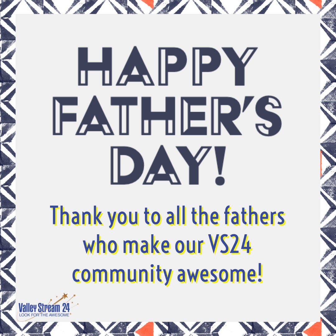Valley Stream 24 School District (@vs24district) on Twitter photo Happy Father’s Day to all of the awesome fathers and father figures in our VS24 community! You are all awesome!
#LookForTheAwesome #VS24
<a href="/DonSturz/">Don Sturz</a> <a href="/ValleyStreamBAS/">Brooklyn Avenue School</a> <a href="/ValleyStreamRWC/">Robert W. Carbonaro School</a> <a href="/ValleyStreamWLB/">William L. Buck School</a> Happy Father’s Day to all of the awesome fathers and father figures in our VS24 community! You are all awesome!
#LookForTheAwesome #VS24
<a href="/DonSturz/">Don Sturz</a> <a href="/ValleyStreamBAS/">Brooklyn Avenue School</a> <a href="/ValleyStreamRWC/">Robert W. Carbonaro School</a> <a href="/ValleyStreamWLB/">William L. Buck School</a>