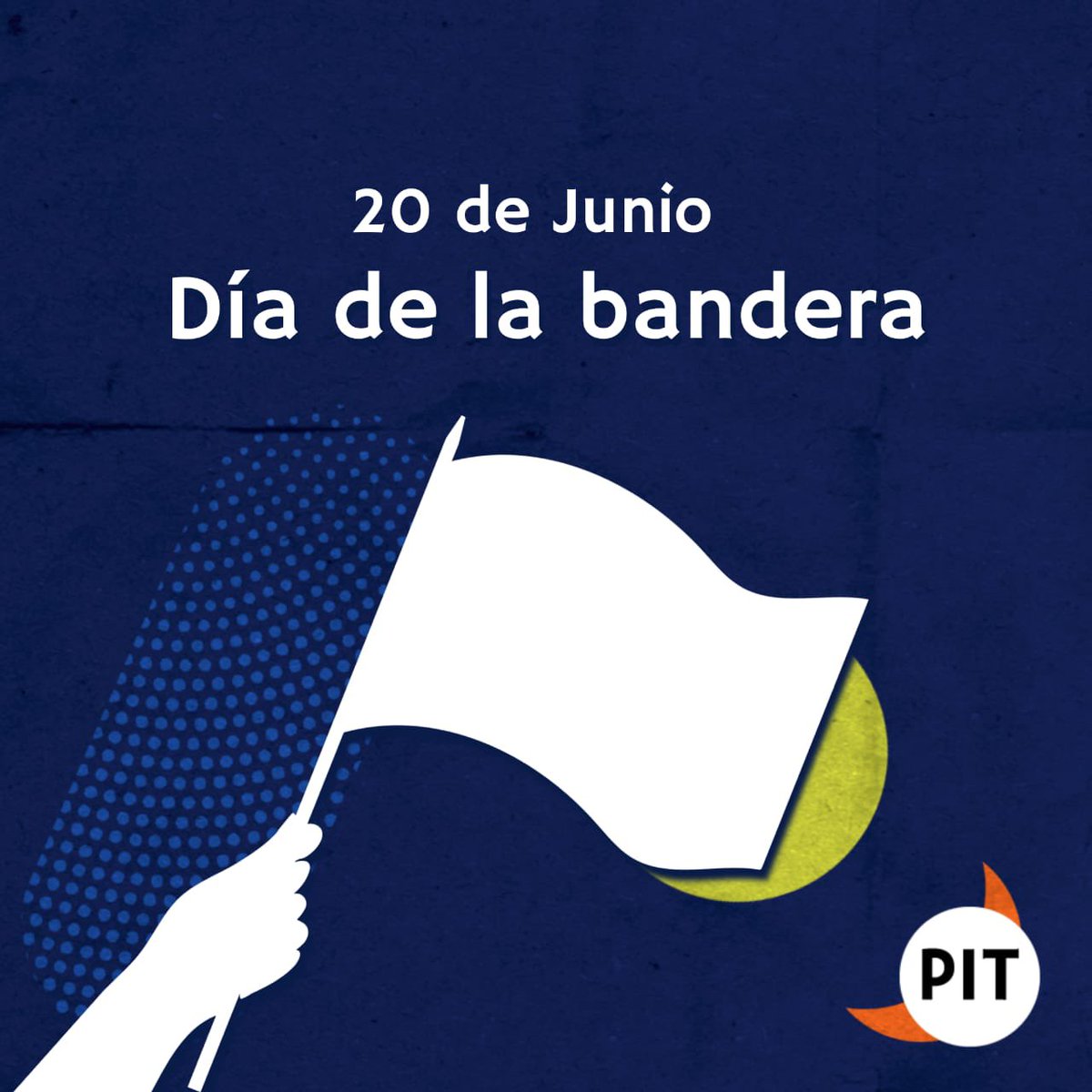 Hoy desde Pit rescatamos aquellos valores con los que alguna vez soñó Manuel Belgrano, libertad, solidaridad e igualdad, en este contexto complejo e incierto, es necesario recordar que para eso estamos, para eso trabajamos, actuamos, enseñamos…¡Viva la Patria!"