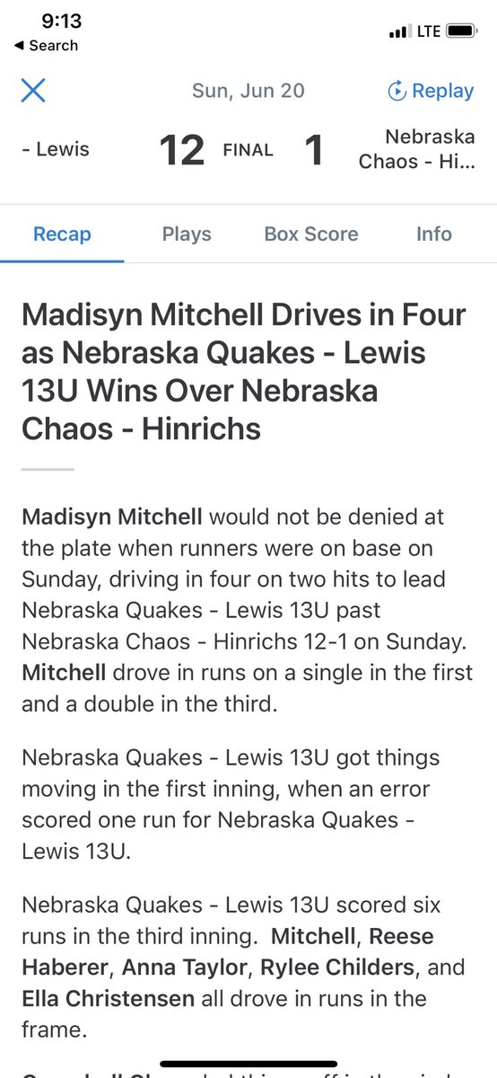 NEQuakesTaylor's tweet photo. A nice W last night followed by another this morning!  Let’s roll Quakes ♥️💪🏻🥎 https://t.co/Mz4MJbvVrG
