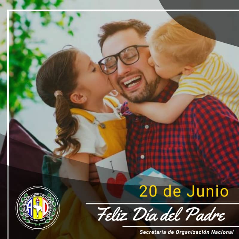 organizacionAD's tweet photo. Este #DíaDelPadre extendemos nuestro reconocimiento y felicitaciones a todos los padres venezolanos que trabajan sin descanso para llevar el sustento a sus hogares y contruir un futuro de #ProsperidAD, progreso y oportunidades para sus hijos.
¡Feliz Día del Padre, compañeros! https://t.co/5ZO01or394