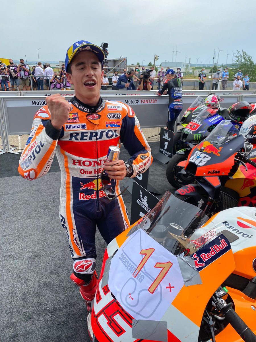 HRC_MotoGP's tweet photo. Soaking it all in. #SachsenKING https://t.co/SkLaCa2AgF