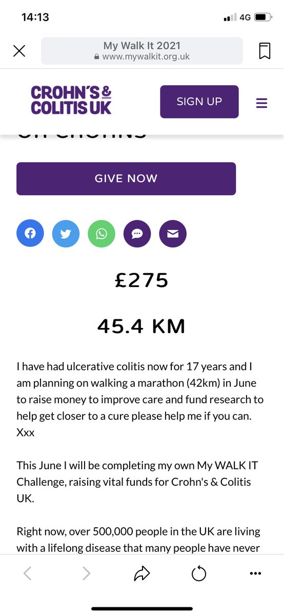OdpCox's tweet photo. Challenge complete and still 10days to go 💙 @CrohnsColitisUK  @CrohnsColitisFn #MyWalkIt https://t.co/RuxEvfKwje