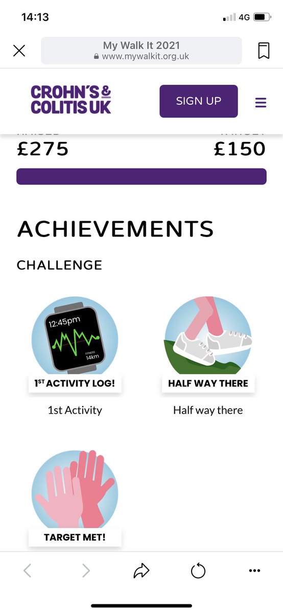 OdpCox's tweet photo. Challenge complete and still 10days to go 💙 @CrohnsColitisUK  @CrohnsColitisFn #MyWalkIt https://t.co/RuxEvfKwje