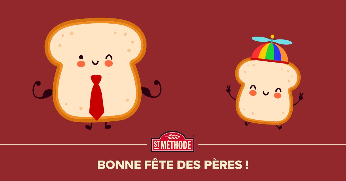 stmethode's tweet image. Bonne fête des Pères à tous les papas qui choisissent toujours ce qu’il y a de meilleur pour leur(s) enfant(s)!😊 🍞