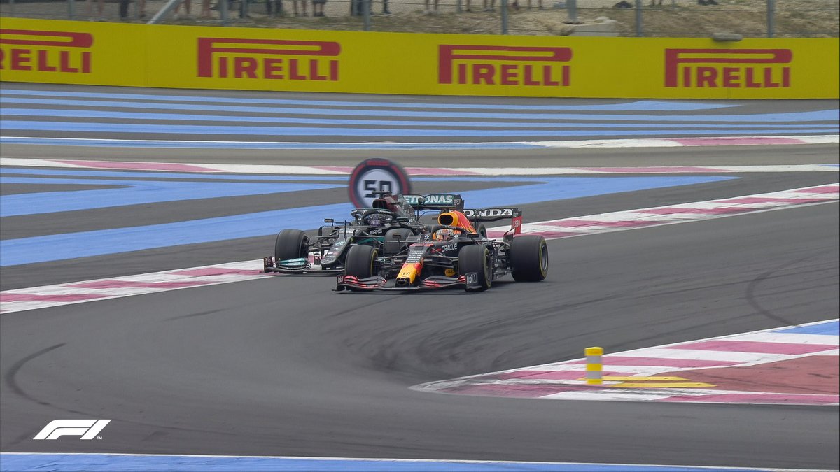 F1's tweet photo. LAP 52/53

Verstappen's done it!

He's overtaken Hamilton and leads the race

#FrenchGP 🇫🇷 #F1 https://t.co/8QR1oaO2kR