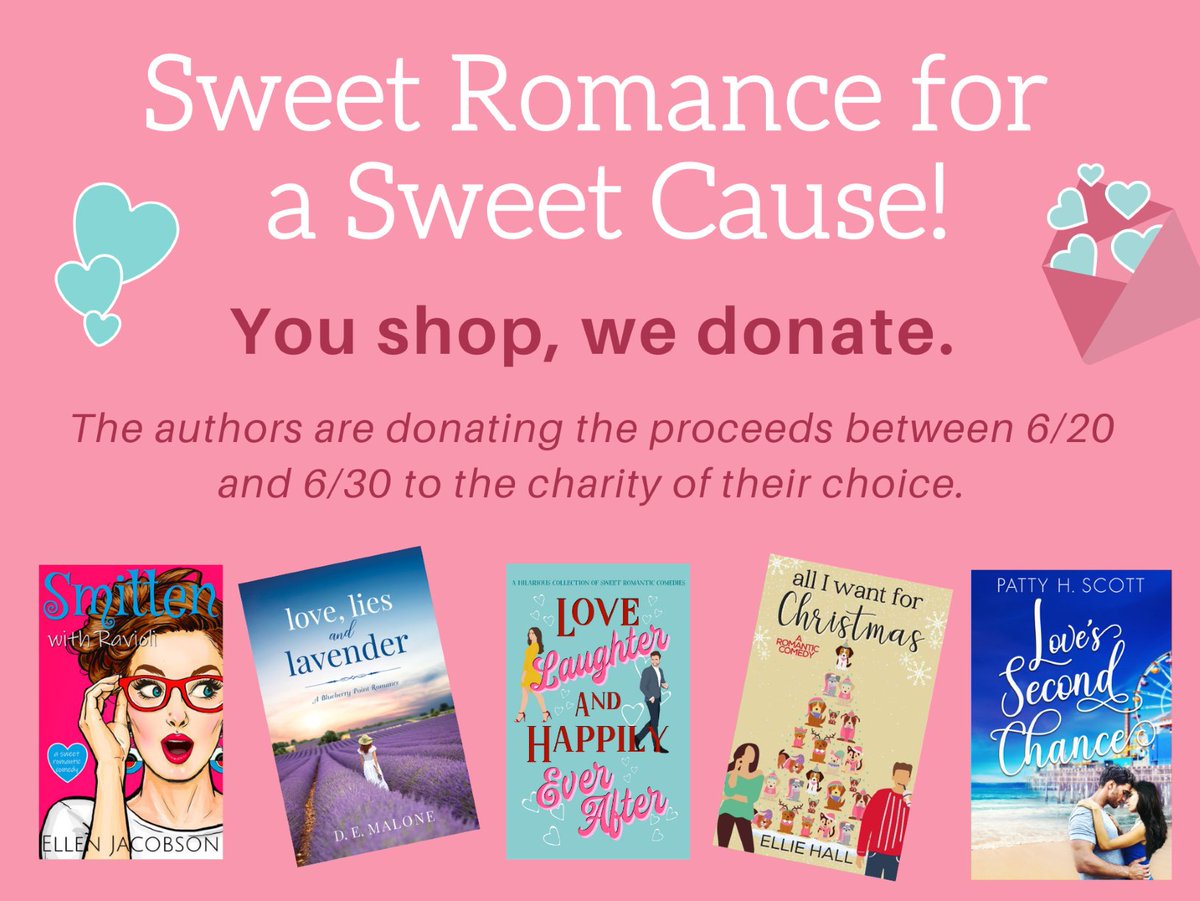 Sweet romance for a sweet cause! Grab any of these books and the proceeds go to the authors' favorite charities!
👉books.bookfunnel.com/romanceforacau…
#romancebooks #romancenovels #sweetromancereads