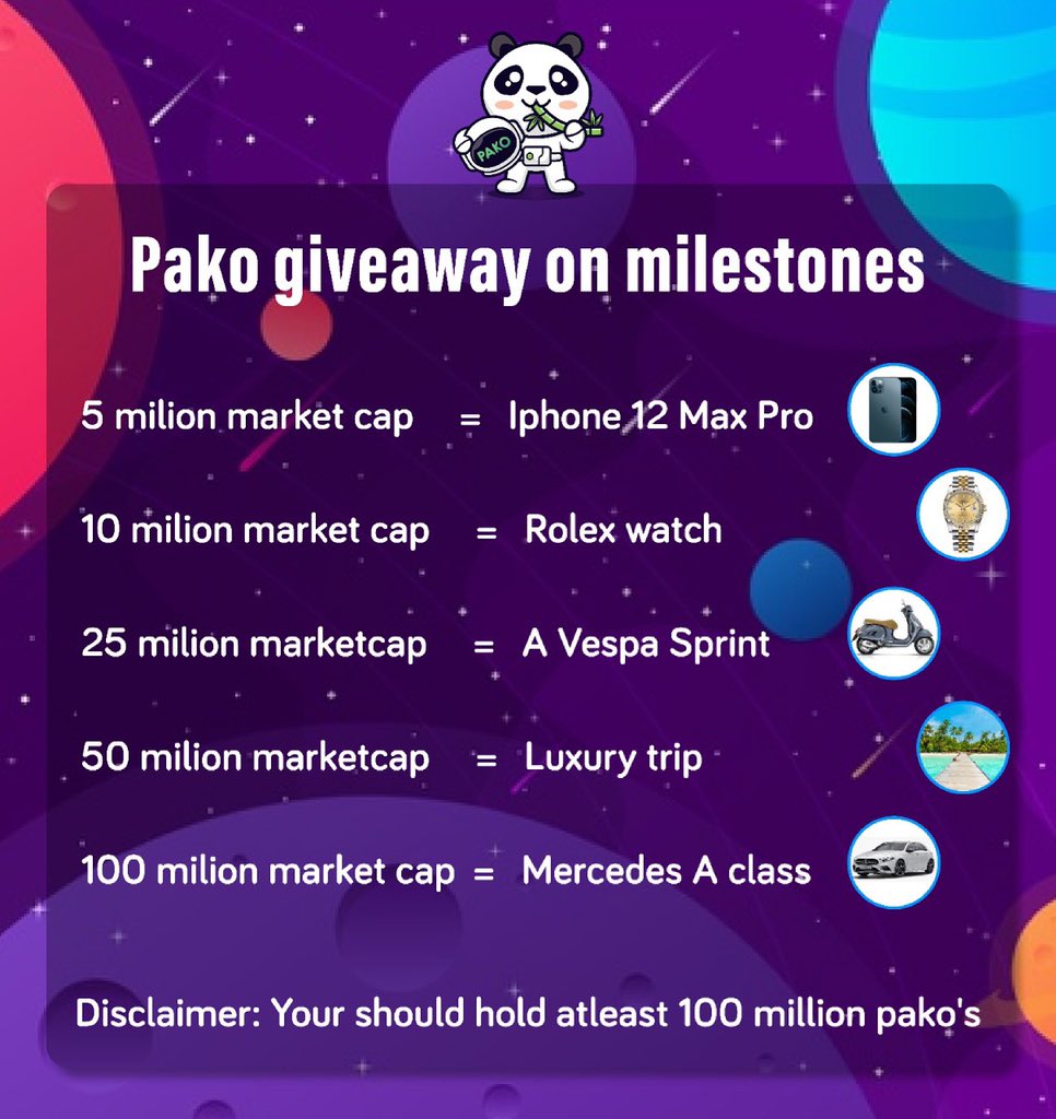 Pakotoken's tweet photo. Pakonauts as you know we are a community based cryptocurrency and when we are growing we also want to give back to the community that made all of this possible❤️🐼

Here are some future giveaways that we are announcing to express our gratitude. $PAKO https://t.co/FK0YHrAG52