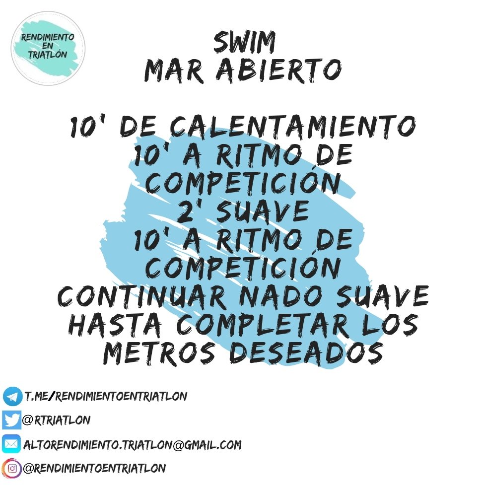 Únete al canal de Telegram!
t.me/rendimientoent…
#triatlon #swim #bike #run #nadar #correr #bici #pedalear #ironman #halfironman #maraton #marathon #mediamaraton #halfmarathon #entrenamiento #planificacion #triathlon