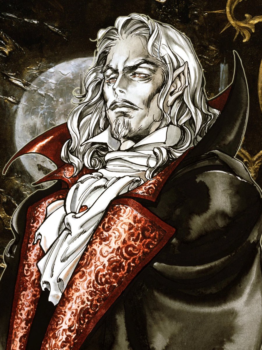 pointy_earOTD's tweet photo. today’s first pointy eared dad is Dracula from Castlevania!! (he/him) https://t.co/P3loVNJRfb