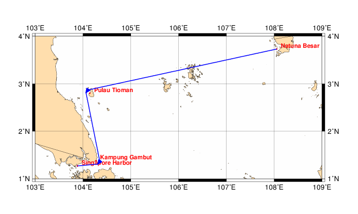 sailonline's tweet photo. Singapore Visit 2021 ***START: 23 June 2021 at 0200utc***
Welcome to the remote Indonesian island of Natuna Besar and a 365nm race in Carkeek 40s to Singapore.
#sailing #racing #yachting #navsim #boating #navigation #Singapore https://t.co/byEKb38W1M