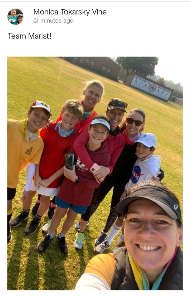 Marist_FdnStDav's tweet photo. @StJosephsMarist Shirley Blackwell  &amp; @StDavids_Marist Benjamin Vine with their further #TeamMaristZA Champagnat 2021 'Power of M' final day activities 👏💙💛 @StHenrys_Marist @_Cool_School #MaristLinmeyer @MaristOldBoys #ActivelyMakingADifference https://t.co/UECa64lg7G