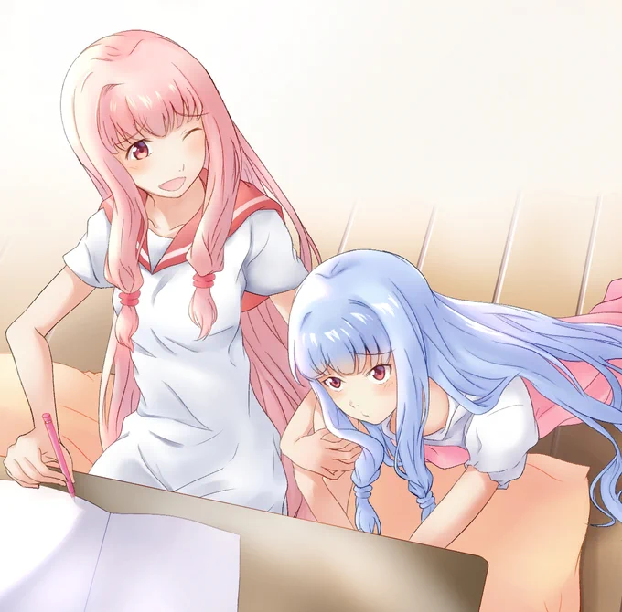 #一日一琴葉姉妹
48日目
頂いたお題から
茜ちゃんに甘え倒す葵ちゃん 