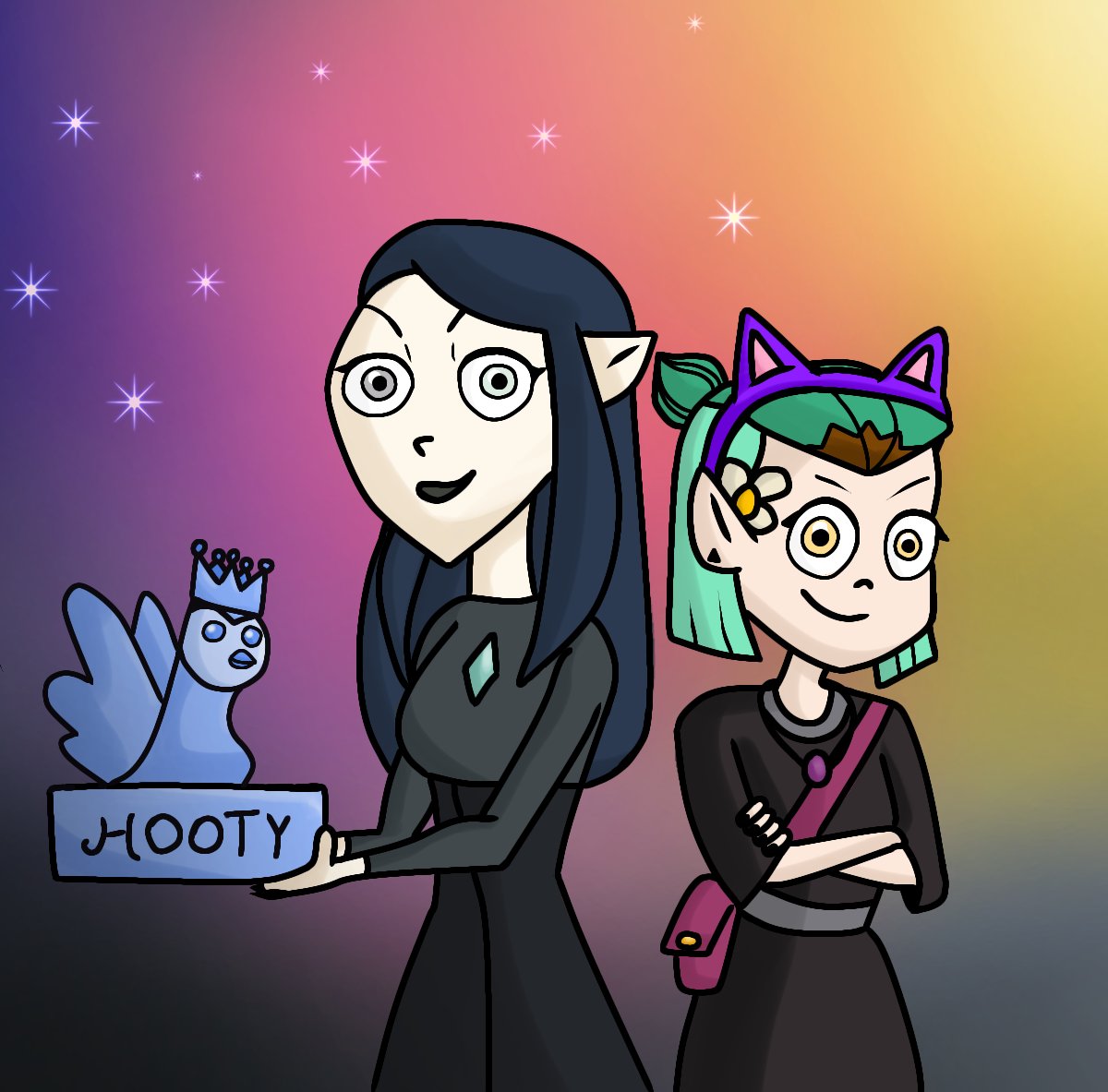 Beeeeeks1's tweet photo. Okay so I will be honest. These 2 are the only reason why I started watching Season 2. Like, they are my favourite toh characters now: King isn't anymore (sorry King).
#toh #theowlhouse #theowlhousefanart #tohfanart #fanart #art #artist #amity #lilith https://t.co/5yTOOiCtcM