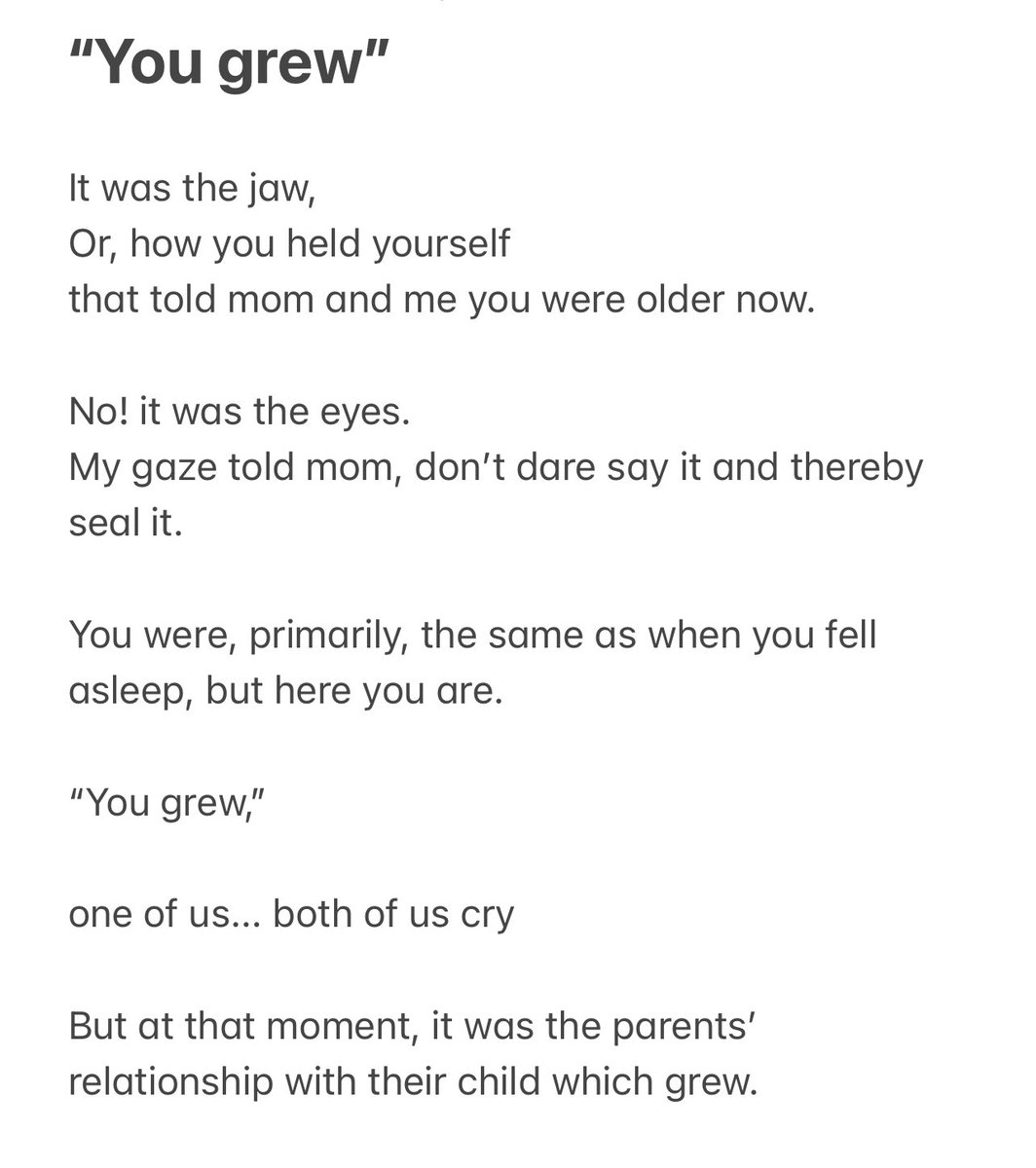 This morning, our 5yo looked older to my wife and me. I tried to capture the moment in a poem. Here is the first draft. Happy Fathers Day
