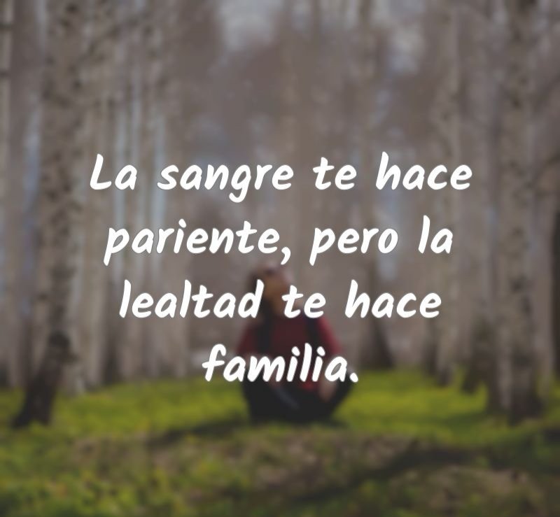 ¿Que se debe hacer cuándo no encuentras lealtad en ningún miembro de tu familia? ¿En algún momento te acostumbras a ello? ¿Algún día deja de doler?