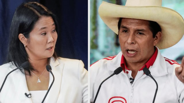 PERU Con 100% de los votos contados Castillo va adelante con apenas 50.12%, una ventaja de alrededor de 44,000 votos sobre Keiko quien solo necesita 22 mil votos (0,12%) para superarlo. Ella impugnó unos 500.000 votos, pidiendo anular 250.000. Con 10% de los votos disputados gana