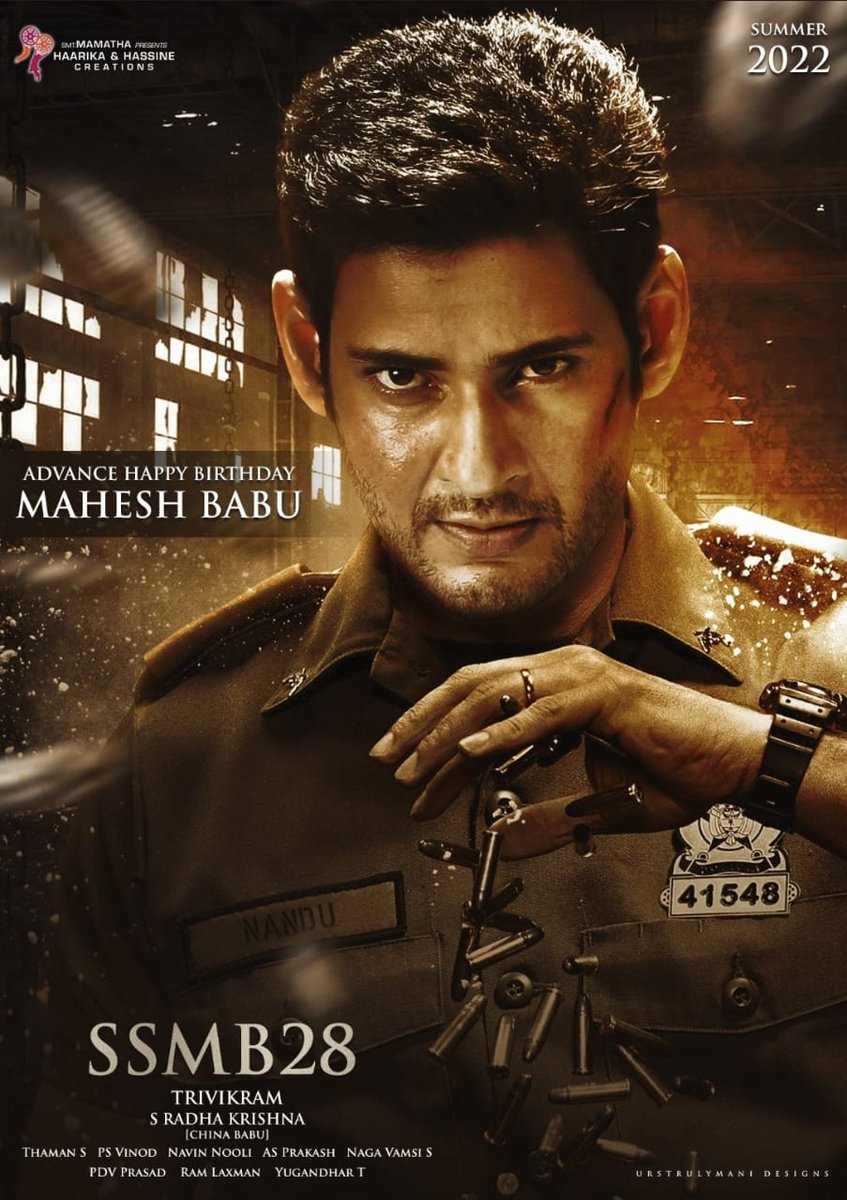 PakkaSumanth's tweet photo. Fan made 💥💥

#ReigningSSMBBdаyIn50Dаys #SarkaruVaariPaata @urstrulyMahesh #BabuForLife🙌💛 https://t.co/HYw9IXM0d4