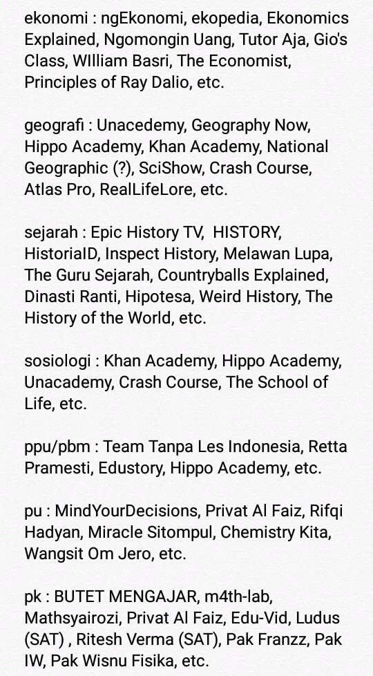 SchoolfessID's tweet photo. Sch! RITWIT INI GUYSSS, REKOMENDASI YUTUB UNTUK UTBK, TQ SM ORG BAIK https://t.co/l0VJ2gUCb1