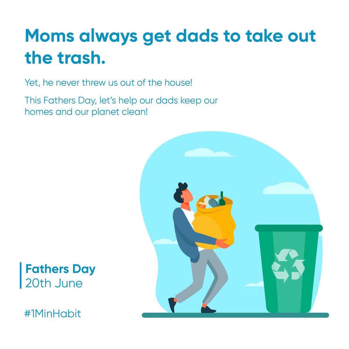 Happy Father's Day! 💚

#FathersDay 
#FathersDaywishes 
#HappyFathersDay2021 
#SavethePlanetEarth
#StopPlasticWaste
#sustainability