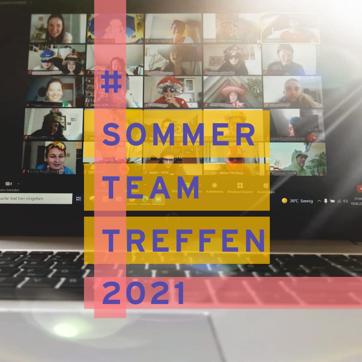 An diesem Wochenende findet #ijgdstt2021 - digitales Sommerteamtreffen 2021 der ijgd in NRW – statt. 
 #engagement #Teamtreffen
!B